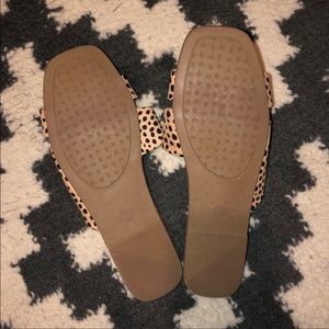 Dolce Vita Leopard Print Slide Sandals